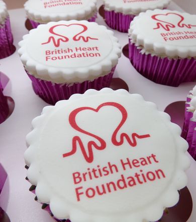 Ble couture cakes british heart foundation corporate cupcakes