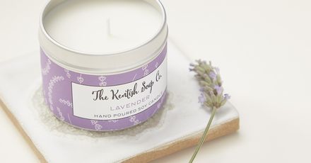 Kentish Soap Co Shoot S19 Candle Lavender 1055 High Res retouched sq 1800x1800